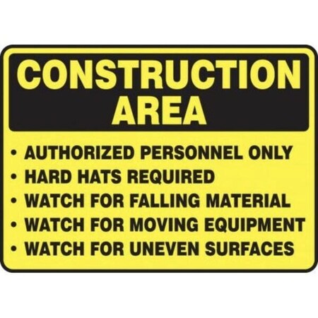 Accuform OSHA CONSTRUCTI ON AREA SAFETY SIGN MCRT505XT MCRT505XT